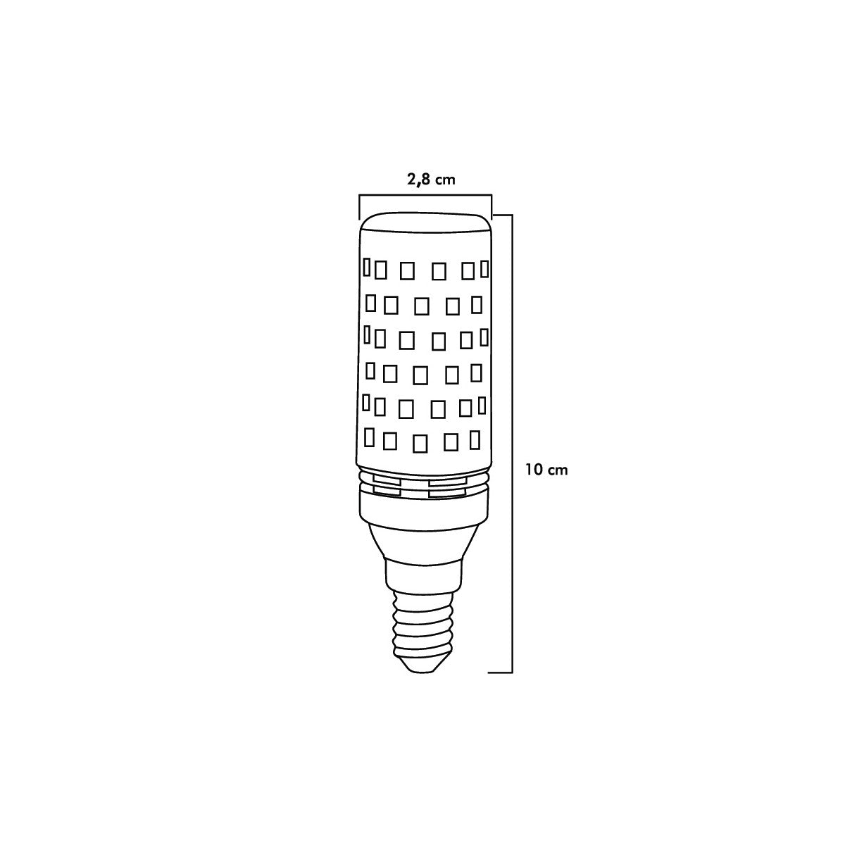 Mısır Şeffaf 10W Üç Renkli E14 LED 10'lu Ampul ERD-306